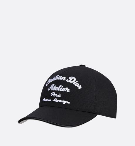 dior black baker boy cap price|Dior Baseball Cap Black Cotton .